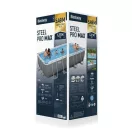 BESTWAY Power Steel csővázas medence szett, 549 × 274 × 122 cm, homokszűrős, létrával, takaróponyvával (56466)