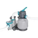 BESTWAY Power Steel csővázas medence szett, 549 × 274 × 122 cm, homokszűrős, létrával, takaróponyvával (56466)
