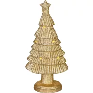   Műfenyő, MagicHome, polirezin, 31 cm, csillámos felület, LED fényfüzérrel, beltéri használatra