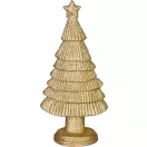 Műfenyő, MagicHome, polirezin, 31 cm, csillámos felület, LED fényfüzérrel, beltéri használatra