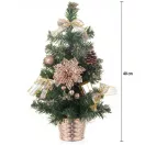  MagicHome műfenyő, feldíszített, bronz, 40 cm