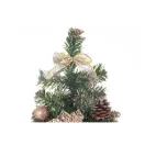  MagicHome műfenyő, feldíszített, bronz, 40 cm