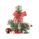 MagicHome műfenyő, feldíszített, piros, 40 cm