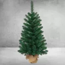 MagicHome Rudolf műfenyő jutában, ezüstfenyő, 90 cm