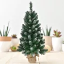 MagicHome Nico műfenyő, havas végek, 90 cm