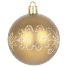 MagicHome karácsonyi gömbök, 20 db, 6 cm, arany, karácsonyfára