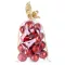 MagicHome karácsonyi gömbök, 20 db, 6 cm, piros, karácsonyfára