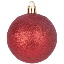MagicHome karácsonyi gömbök, 20 db, 6 cm, piros, karácsonyfára