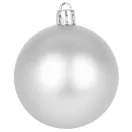 MagicHome karácsonyi gömbök, 20 db, 6 cm, ezüst, karácsonyfára