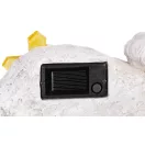 Napelemes sírdísz, MagicHome Vianoce, angyal kereszttel, 20,5 x 11 x 11 cm, polirezin, 1 db LED, melegfehér, magyar felirat