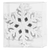   Karácsonyfadísz, MagicHome Vianoce, 12 db, hópelyhek díszkészlet, akasztható, átmérő: 10 cm, karácsonyfára
