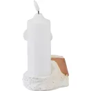 Sírdísz, MagicHome, kereszt gyertyával, 11,5 x 11,5 x 18 cm, polirezin, 1 db LED, melegfehér, elemes (2 x AA)