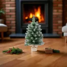 MagicHome Belo műfenyő jutában, havas végek, extra sűrű, 60 cm