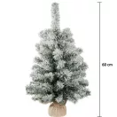 MagicHome Snowy műfenyő jutában, havas, 60 cm