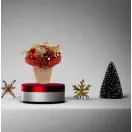 MagicHome karácsonyi ikebana, természetes, piros, 17x17 cm