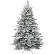   Műfenyő, MagicHome Vianoce Royal Frosty, fehér, 210 cm, extra sűrű, 3D+2D ágkialakítás, természetes havas hatású