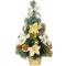 Műfenyő, MagicHome Vianoce, arany, 40 cm, díszített, beltéri, asztali elhelyezésre