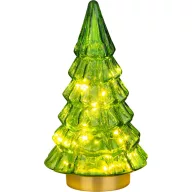   Műfenyő, MagicHome Vianoce, 34 cm, 12 LED, melegfehér, beltéri, asztali elhelyezésre, elemes (2 db AA)