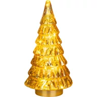   Műfenyő, MagicHome Vianoce, 28 cm, 12 LED, melegfehér, beltéri, asztali elhelyezésre, elemes (2 db AA)