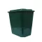 Esővízgyűjtő, ECOTANK, 200 l, zöld, szögletes, tetővel, csappal, tartós műanyag