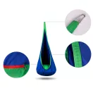 Gyerek függőfotel, Neo-Sport Kokon, kék, átmérő: 55 cm, magasság: 140 cm, akasztóval, párnával, mosható, teherbírás: 80 kg