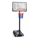 Kosárlabdapalánk, Neo-Sport NS-280, mobil, állítható, 150-210 cm magasság, szabadon álló, kerekekkel, acél váz, PVC palánk 82 x 59 cm, 38 cm gyűrű, 33 l tölthető talp (TE1280)
