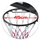 Kosárlabdapalánk, Neo-Sport NS-283, mobil, állítható, 170-305 cm magasság, szabadon álló, kerekekkel, acél váz, PVC palánk 110 x 75 cm, 45 cm gyűrű, 65 l tölthető talp (TE1283)