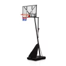 Kosárlabdapalánk, Neo-Sport NS-284, mobil, állítható, 160-305 cm magasság, szabadon álló, kerekekkel, acél váz, PVC palánk 110 x 70 cm, 45 cm gyűrű, 65 l tölthető talp (TE1284)