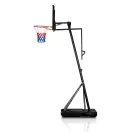 Kosárlabdapalánk, Neo-Sport NS-284, mobil, állítható, 160-305 cm magasság, szabadon álló, kerekekkel, acél váz, PVC palánk 110 x 70 cm, 45 cm gyűrű, 65 l tölthető talp (TE1284)