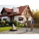 Kosárlabdapalánk, Neo-Sport NS-284, mobil, állítható, 160-305 cm magasság, szabadon álló, kerekekkel, acél váz, PVC palánk 110 x 70 cm, 45 cm gyűrű, 65 l tölthető talp (TE1284)