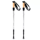 Túrabot, Neo-Sport NS-380, ezüst, alumínium, parafa és műanyag markolat, teleszkópos, 65 / 135 cm, 1 pár (TE138001)