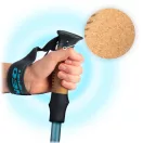 Túrabot, Neo-Sport NS-382, kék, alumínium, parafa és EVA hab markolat, teleszkópos, 85 / 130 cm, 1 pár (TE138201)