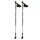 Túrabot, Neo-Sport NS-383, fekete/ezüst, alumínium, parafa markolat, teleszkópos, 85 / 143 cm, 1 pár (TE138300)