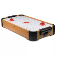   Léghoki asztal, Neo-Sport NS-426 Air Hockey, fehér, 70 × 38 × 12,5 cm, asztali/hordozható, MDF és PVC, légáram rendszer, 2 ütővel és 2 koronggal, analóg számláló, elemes (6 db AA)