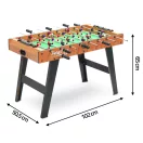 Csocsóasztal, Neo-Sport NS-444, zöld, profi, 102 x 50,5 x 65 cm, MDF játéktér, 20 játékos, 2 labda, 8 krómozott rúd, csúszásgátló fogantyúk, kézi számláló