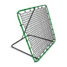 Visszapattanó futball edzőkapu, Neo-Sport, 120 x 120 cm, zöld keret, fekete PE háló, fém váz, időjárásálló, 4 db rögzítő