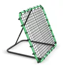 Visszapattanó futball edzőkapu, Neo-Sport, 120 x 120 cm, zöld keret, fekete PE háló, fém váz, időjárásálló, 4 db rögzítő