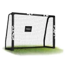 Futballkapu, Neo-Sport NS-462, 180 x 120 x 60 cm, fekete keret, fekete PE háló, fém váz, időjárásálló, keretvédő fedéllel, szerszám nélkül összeszerelhető
