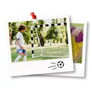 Futballkapu, Neo-Sport NS-464, 180 x 120 x 60 cm, fekete-fehér, fehér PE háló, fém váz, időjárásálló, keretvédő fedéllel, szerszám nélkül összeszerelhető