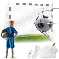   Futballkapu háló, Neo-Sport, 300 x 200 x 120 cm, PE, strapabíró, nagy ütésállóság, rögzítő kötelekkel, könnyen szerelhető