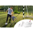 Futballkapu háló, Neo-Sport, 300 x 200 x 120 cm, PE, strapabíró, nagy ütésállóság, rögzítő kötelekkel, könnyen szerelhető