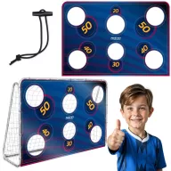  Célzóponyva futballkapura, Neo-Sport, 180 x 120 cm, sötétkék, vízálló, ütésálló, rögzítőkkel, könnyű felszerelés