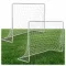 Futballkapu, Neo-Sport NS-485, 183 x 122 x 61 cm, 2 db, fehér keret, fehér PE háló, fém váz, időjárásálló, 4 db rögzítő, szerszám nélkül összeszerelhető (TE1485-2)