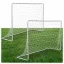 Futballkapu, Neo-Sport NS-485, 183 x 122 x 61 cm, 2 db, fehér keret, fehér PE háló, fém váz, időjárásálló, 4 db rögzítő, szerszám nélkül összeszerelhető (TE1485-2)