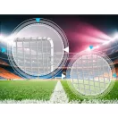 Futballkapu, Neo-Sport NS-485, 183 x 122 x 61 cm, 2 db, fehér keret, fehér PE háló, fém váz, időjárásálló, 4 db rögzítő, szerszám nélkül összeszerelhető (TE1485-2)