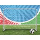 Futballkapu, Neo-Sport NS-485, 183 x 122 x 61 cm, 2 db, fehér keret, fehér PE háló, fém váz, időjárásálló, 4 db rögzítő, szerszám nélkül összeszerelhető (TE1485-2)