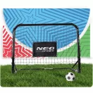 Futballkapu, Neo-Sport NS-486, 60 x 45 x 25 cm, 2 db, fekete keret, fekete PE háló, műanyag váz, időjárásálló, 6 db rögzítő, 1 labda, 1 pumpa, szerszám nélkül összeszerelhető (TE1486)