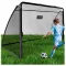 Futballkapu, Neo-Sport NS-487, 180 x 120 x 60 cm, fekete keret, fekete PE háló, fém váz, időjárásálló, keretvédő fedéllel, szerszám nélkül összeszerelhető (TE1487)