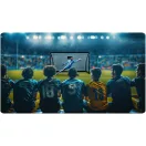 Futballkapu, Neo-Sport NS-487, 180 x 120 x 60 cm, fekete keret, fekete PE háló, fém váz, időjárásálló, keretvédő fedéllel, szerszám nélkül összeszerelhető (TE1487)