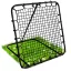 Visszapattanó futball edzőkapu, Neo-Sport, 120 x 120 cm, fekete keret, fekete PE háló, fém váz, időjárásálló, 4 db rögzítő